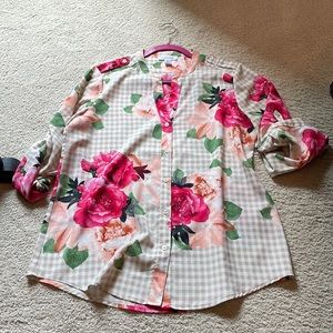 Calvin Klein Button Botton Floral Shirt